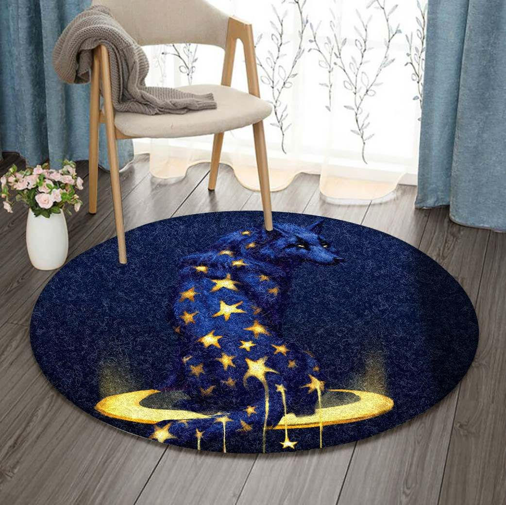 Wolf Round Carpet