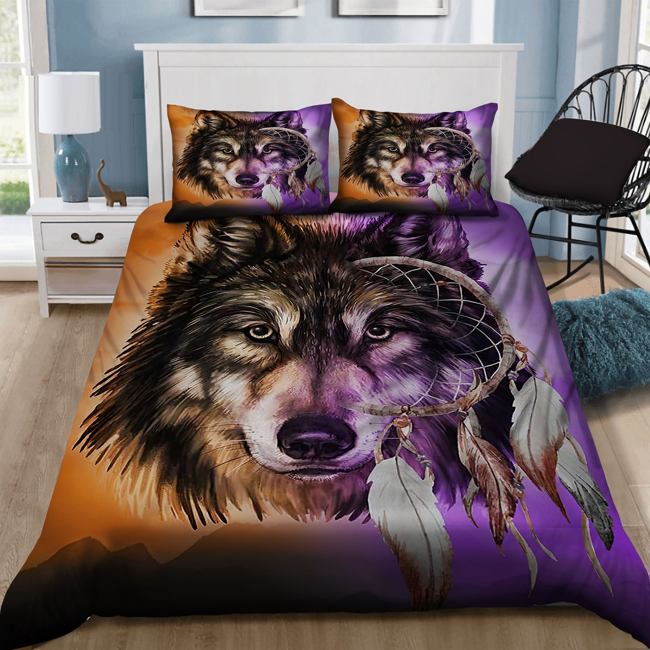 Wolf Dreamcatcher Bedding Set