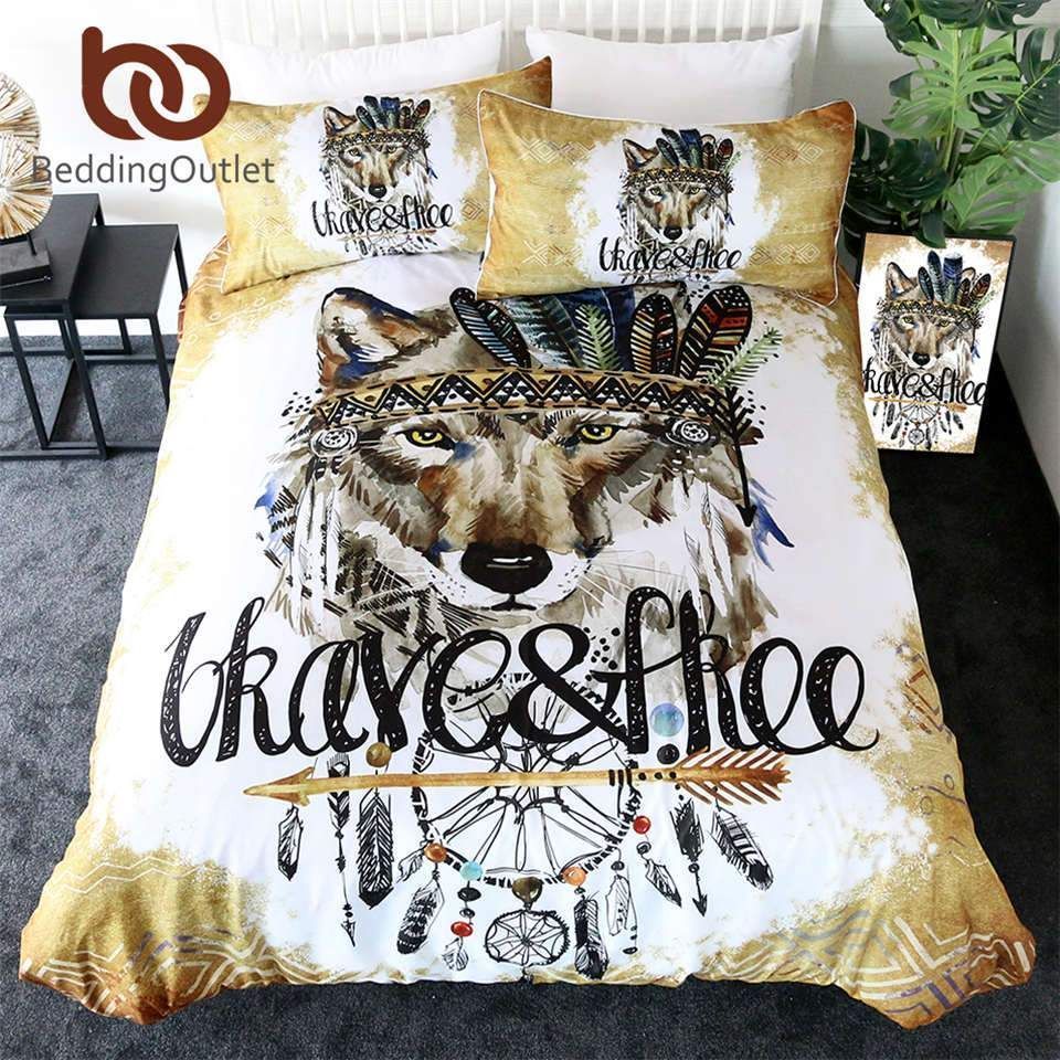 Wolf Dreamcatcher Bedding Set