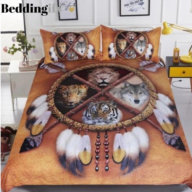 Wolf Dreamcatcher Bedding Set