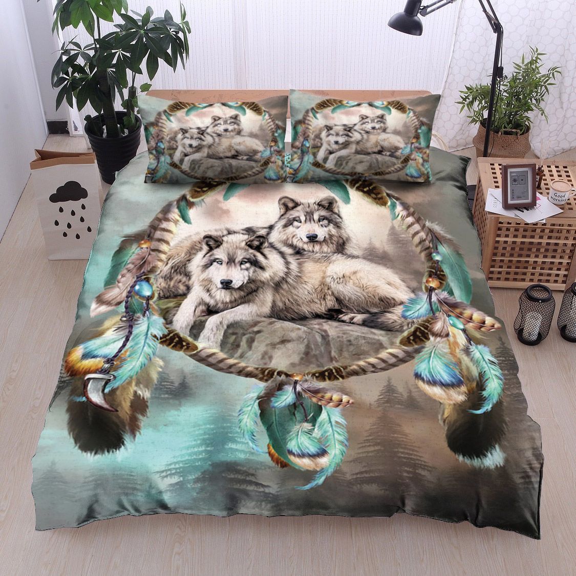 Wolf Dreamcatcher Bedding Set
