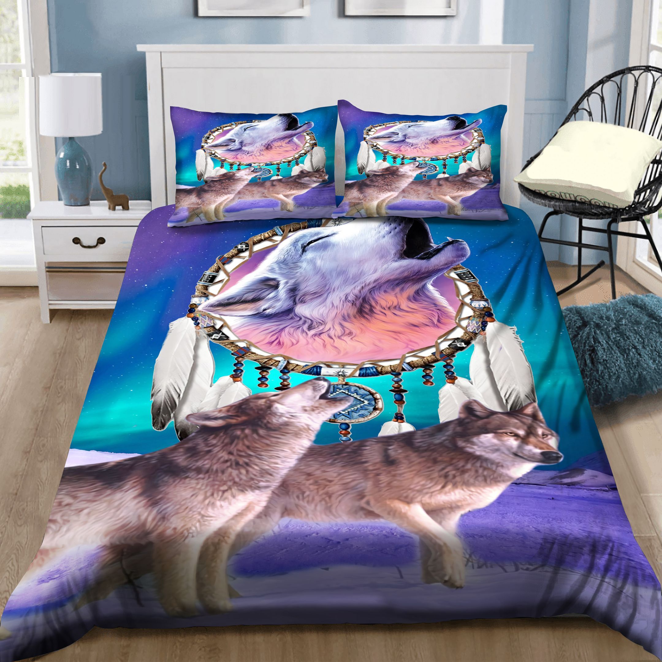 Wolf Dreamcatcher Bedding Set