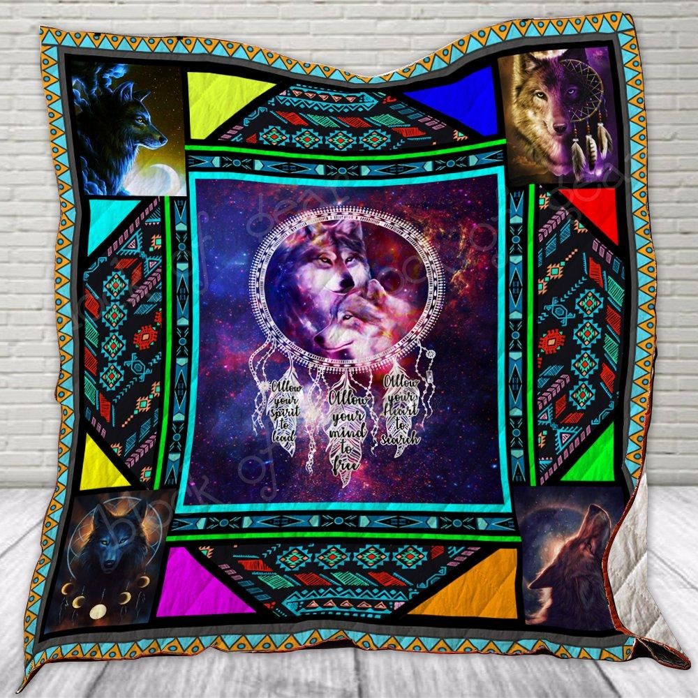 Wolf Dreamcatcher In Here Quilt Blanket DHC31121227TD