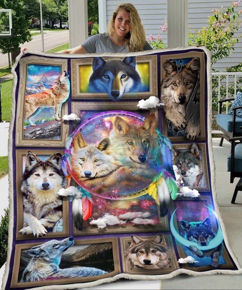 Wolf Dreamcatcher Quilt Blanket DHC3112370TD