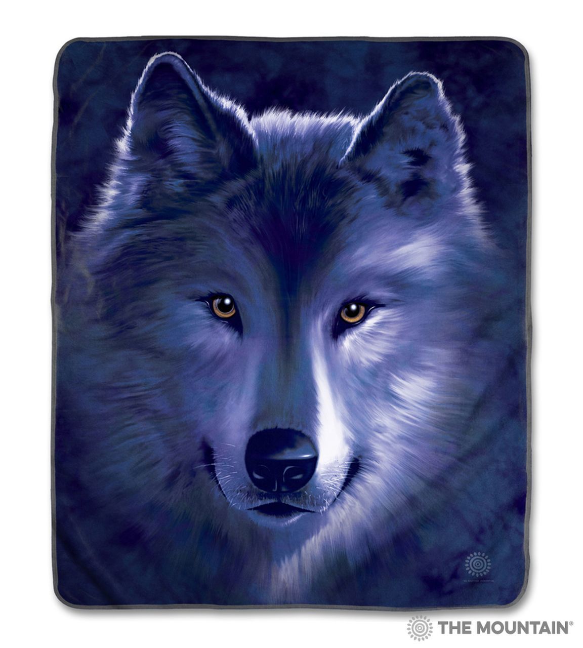 Wolf Fade Sherpa Fleece Blanket