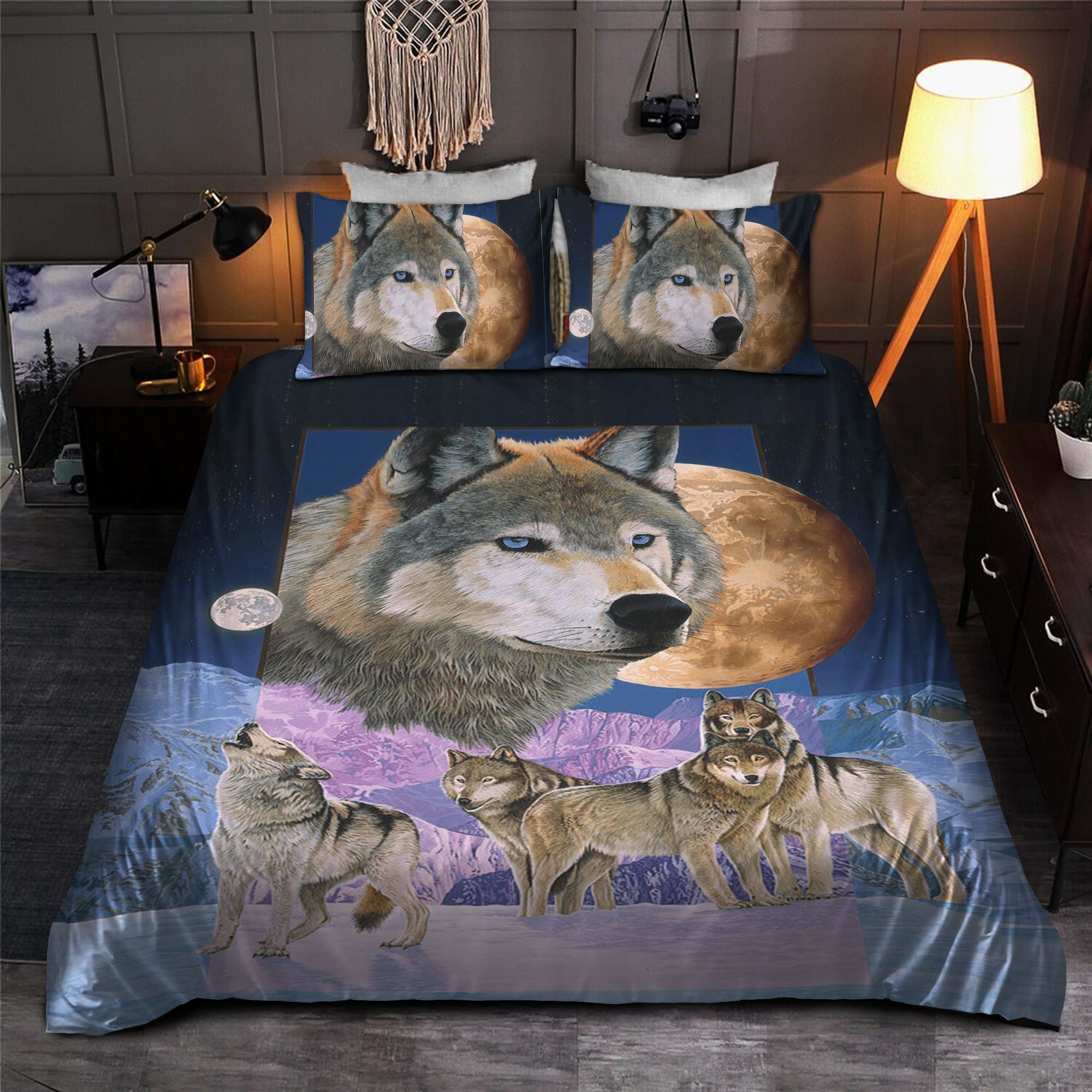 Wolf Family Bedding Set