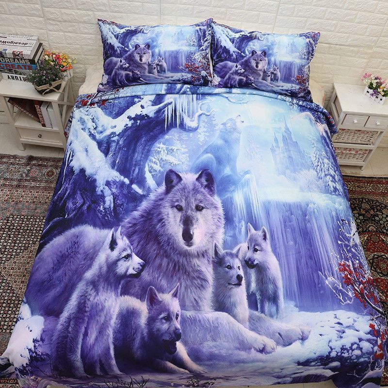 Wolf Family Bedding Set