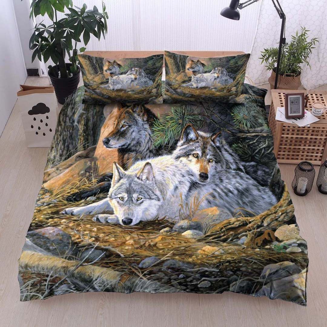 Wolf Family Happen Bedding Set
