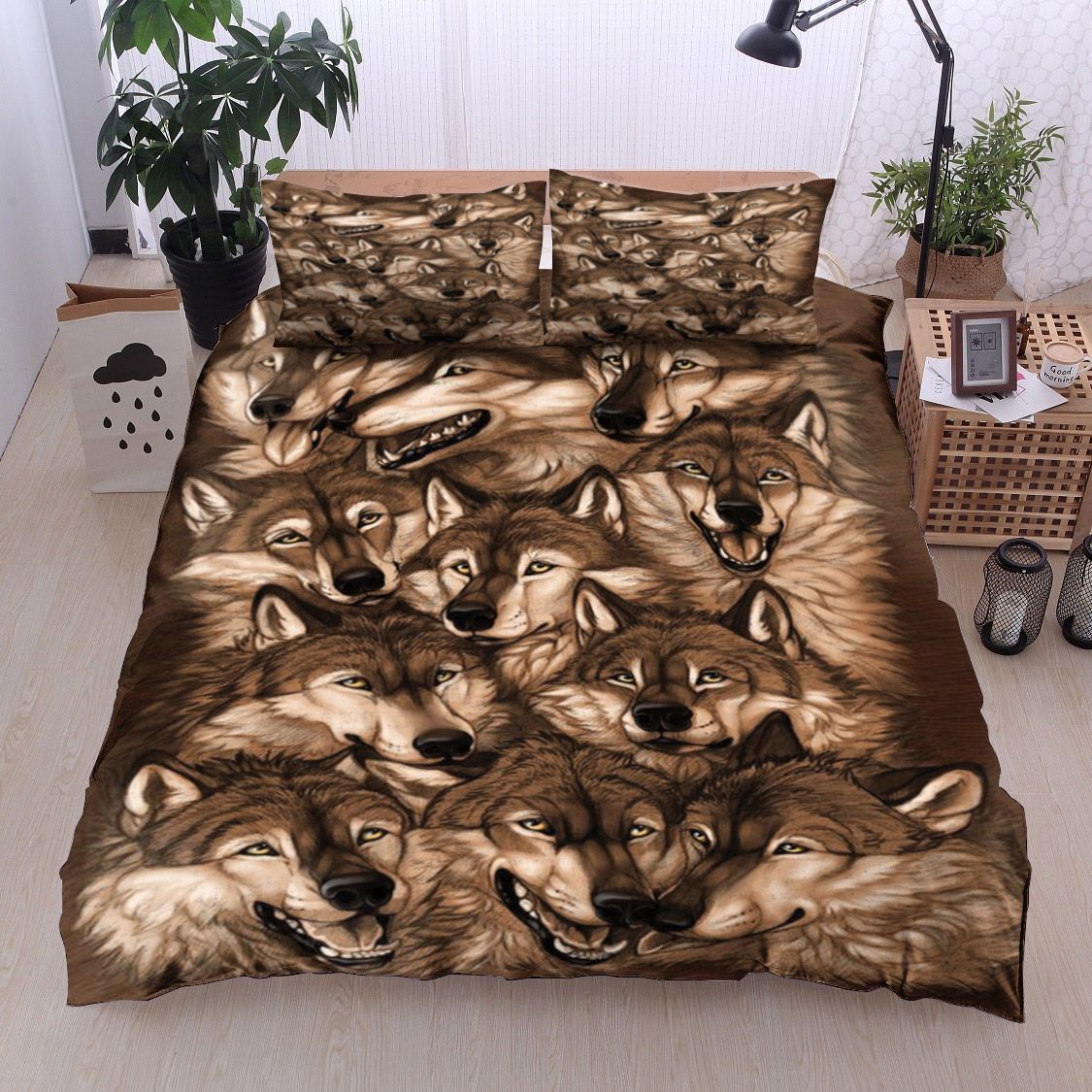 Wolf Family Bedding Set