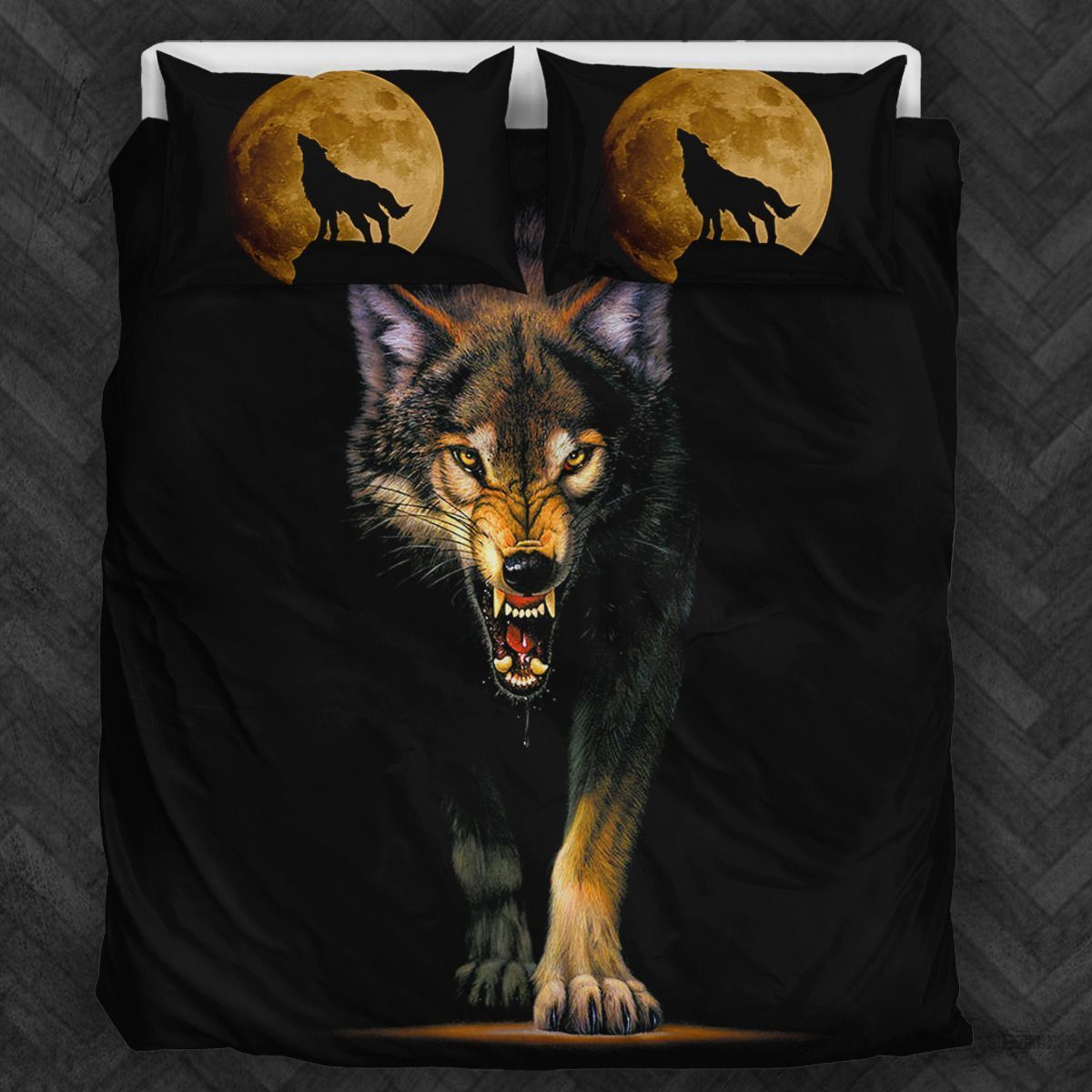 Wolf Fight Bedding Set