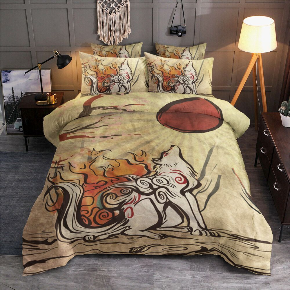 Wolf Fire Bedding Set
