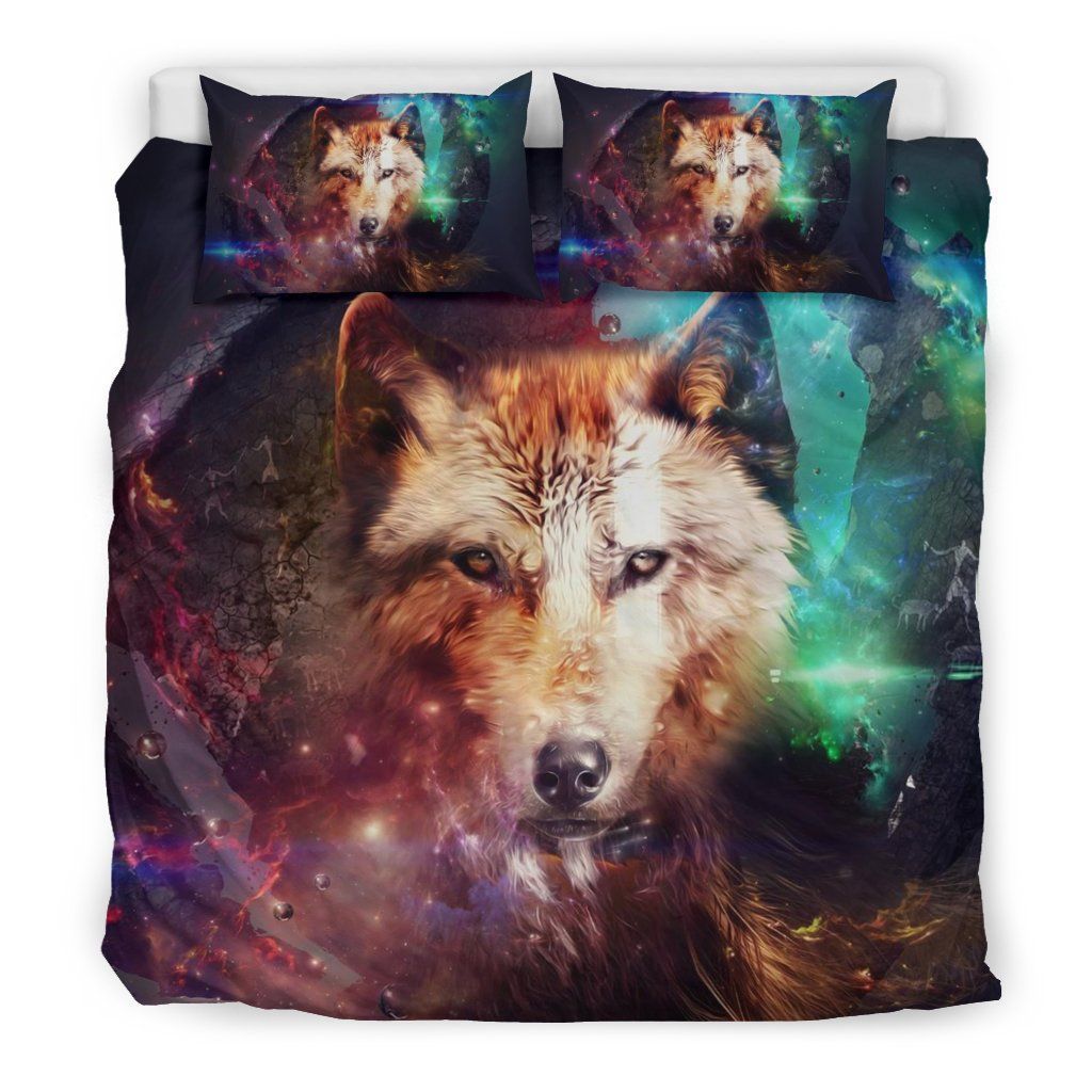 Wolf Galaxy Bedding Set