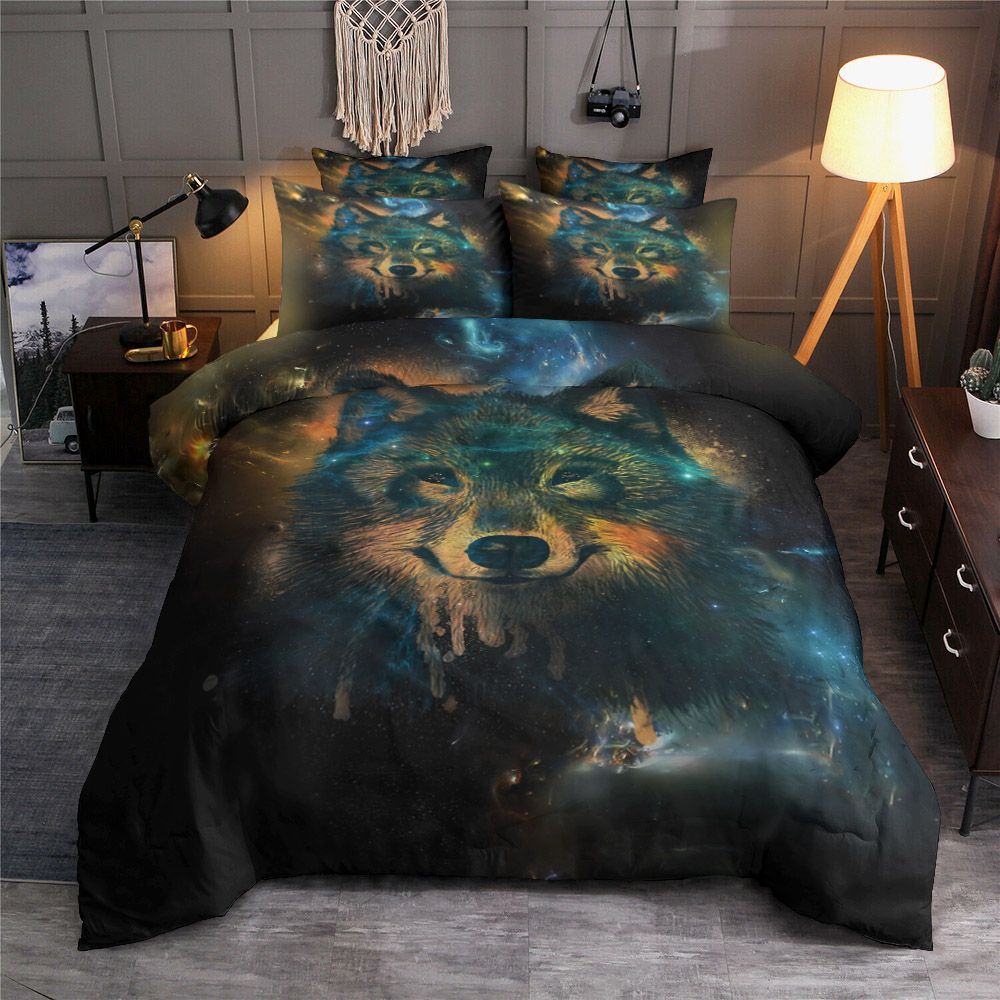 Wolf Galaxy Bedding Set