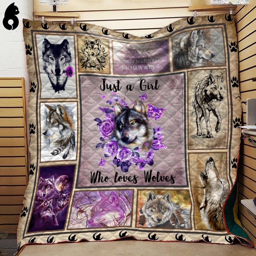 Wolf Girl Love Wolf Quilt Blanket Dhc04011929Dd