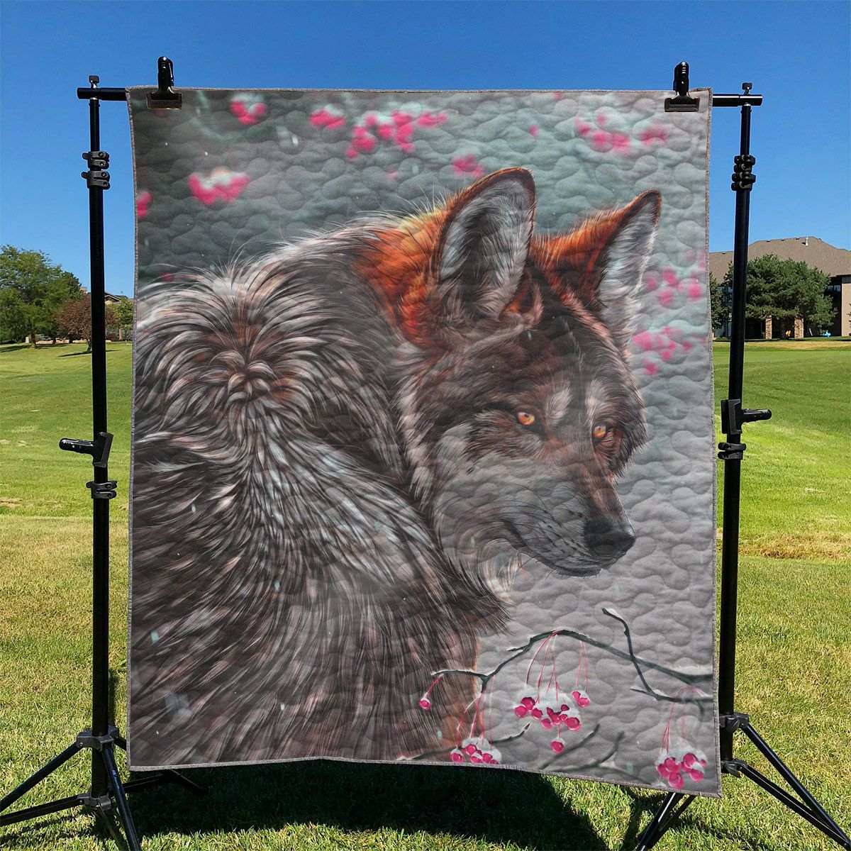 Wolf Glance At You NI2610123DT Quilt Blanket