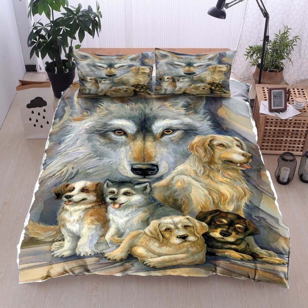 Wolf, Golden, Brittany Spaniel, Labrador, Husky Bedding Set