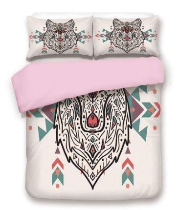 Wolf Head Bedding Set