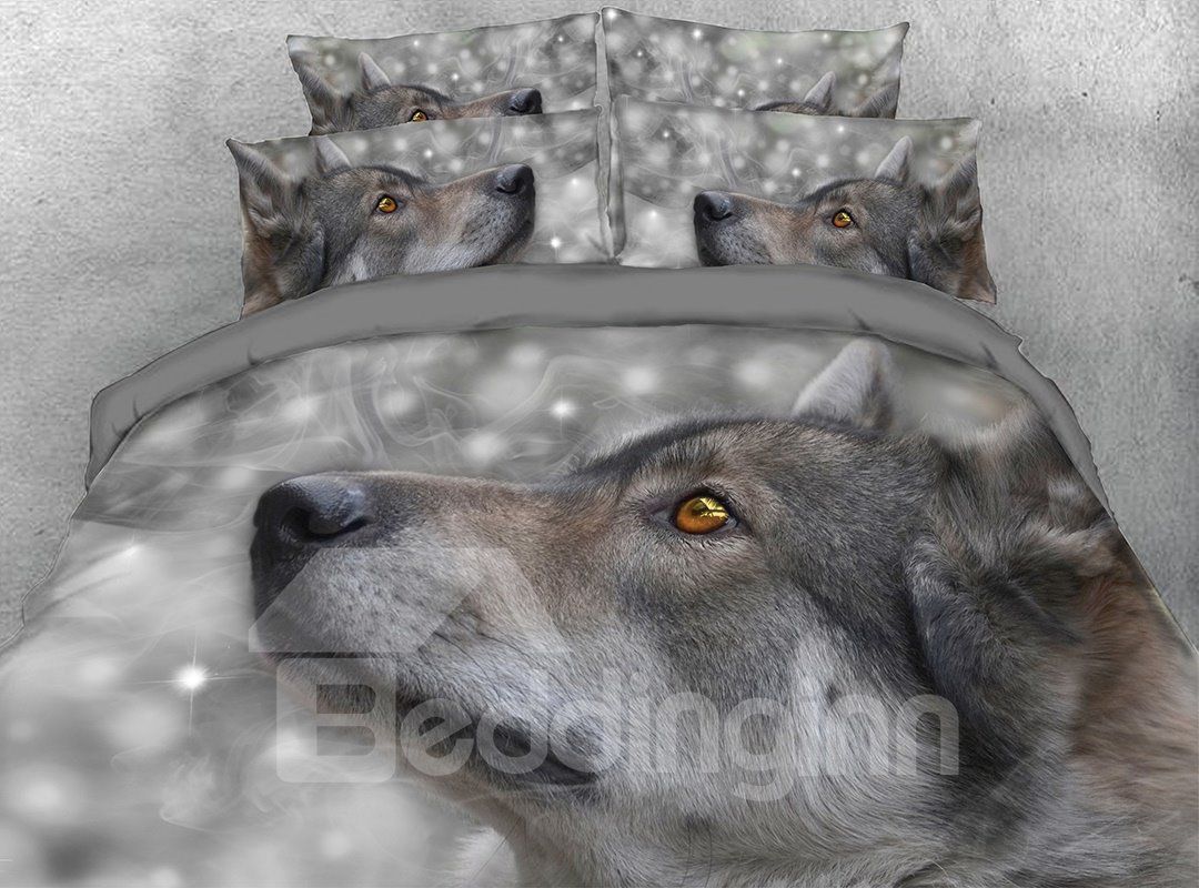 Wolf Head Bedding Set