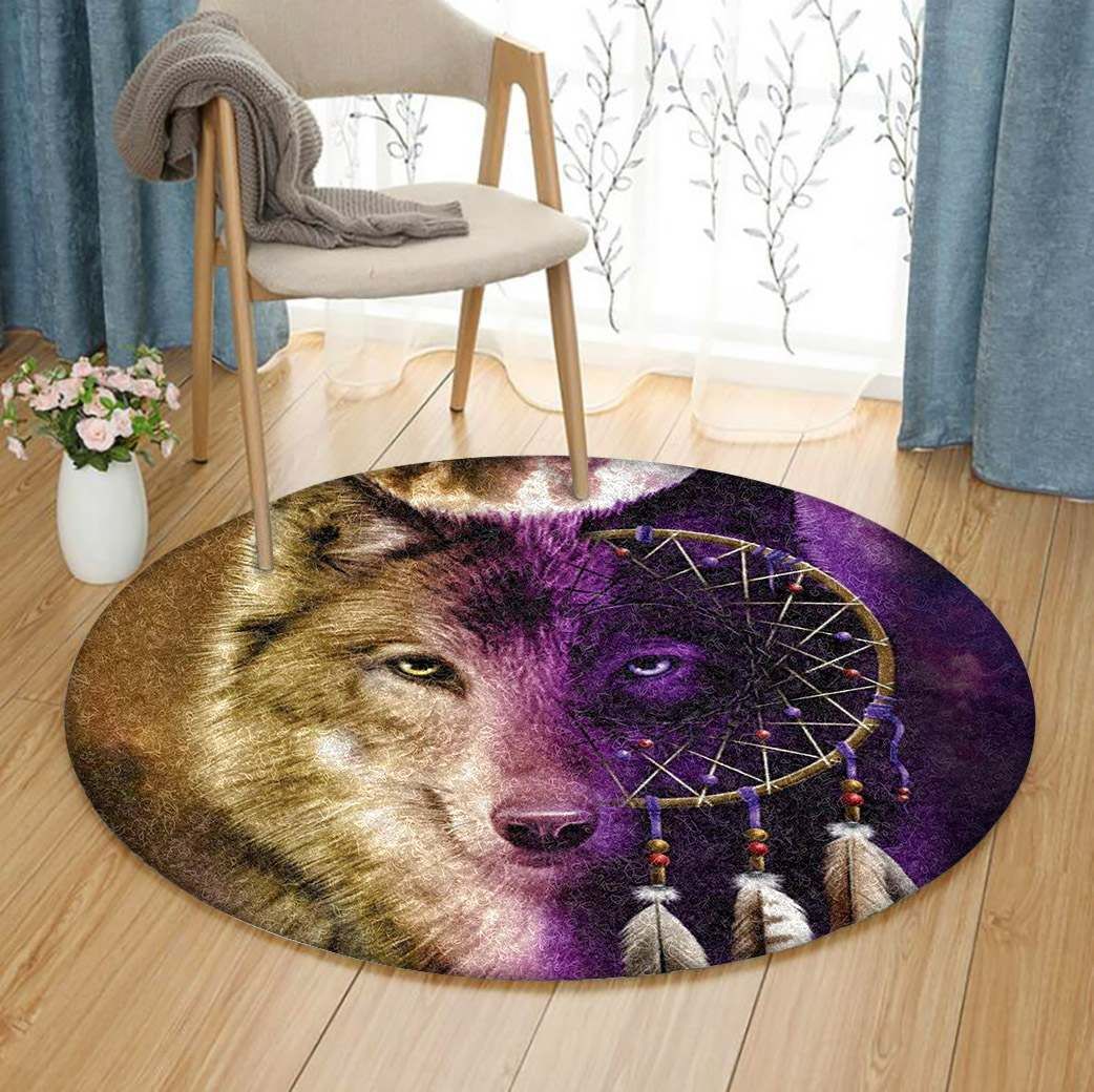 Wolf Round Carpet