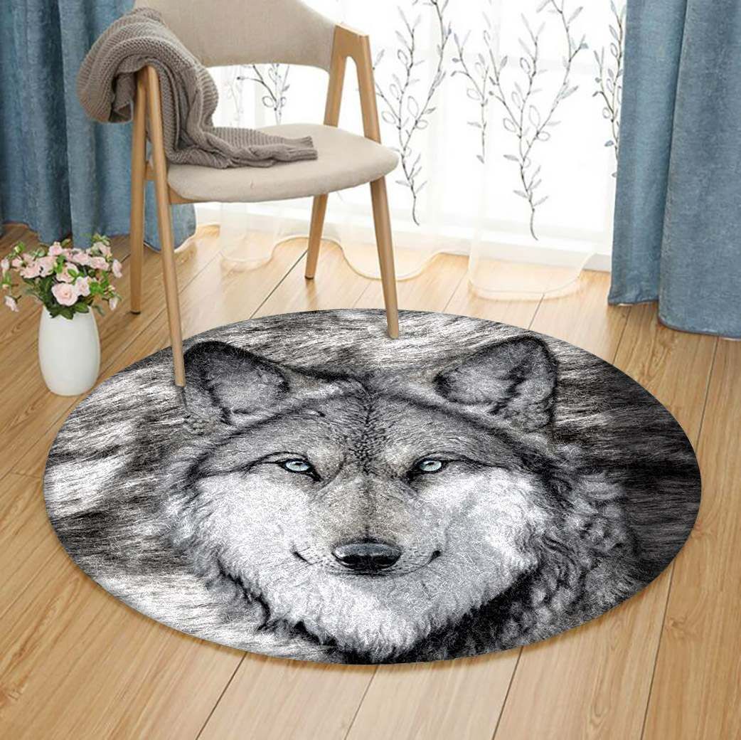 Wolf Round Carpet