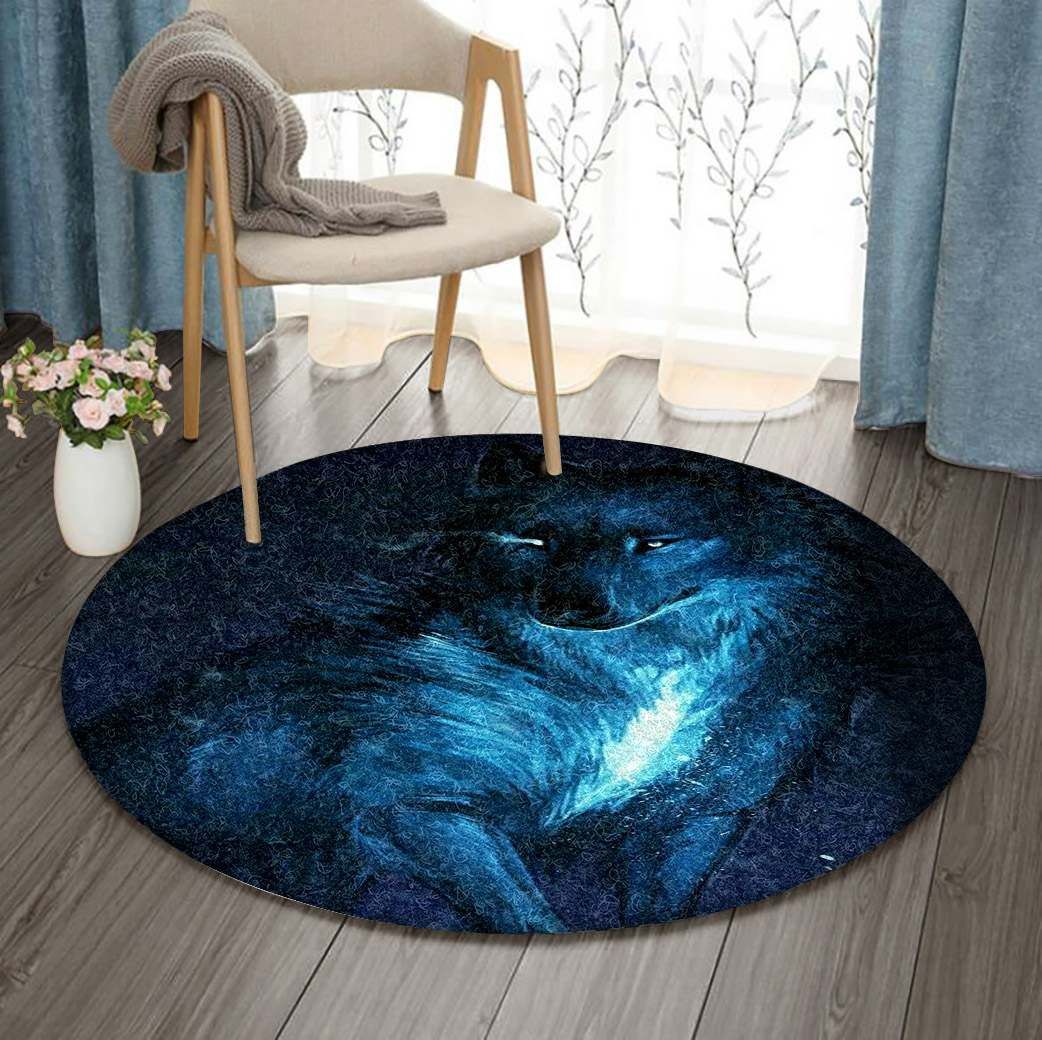 Wolf Round Carpet