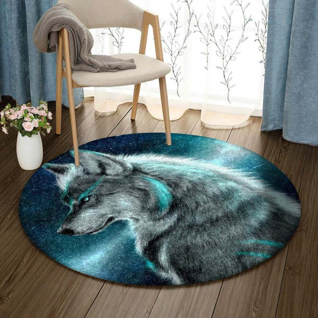 Wolf Round Carpet