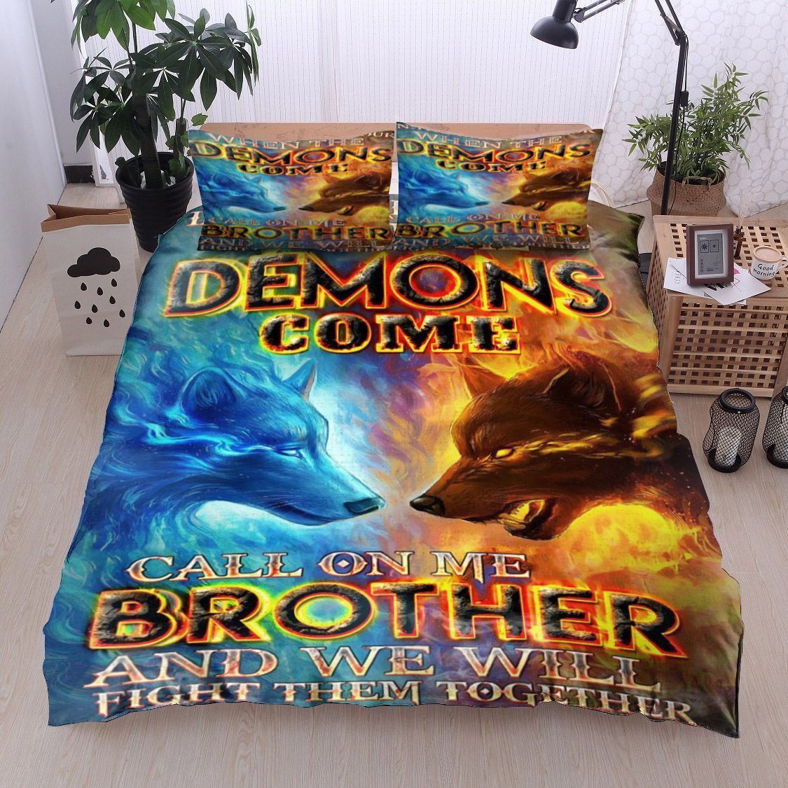 Wolf In The Darkest Hour Bedding Set