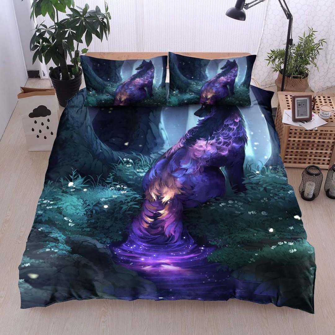 Wolf In The Forest Bedding Set