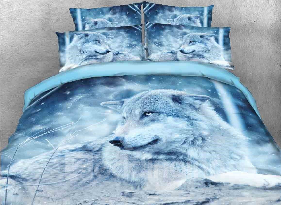 Wolf in the Wild 3D Bedding Set
