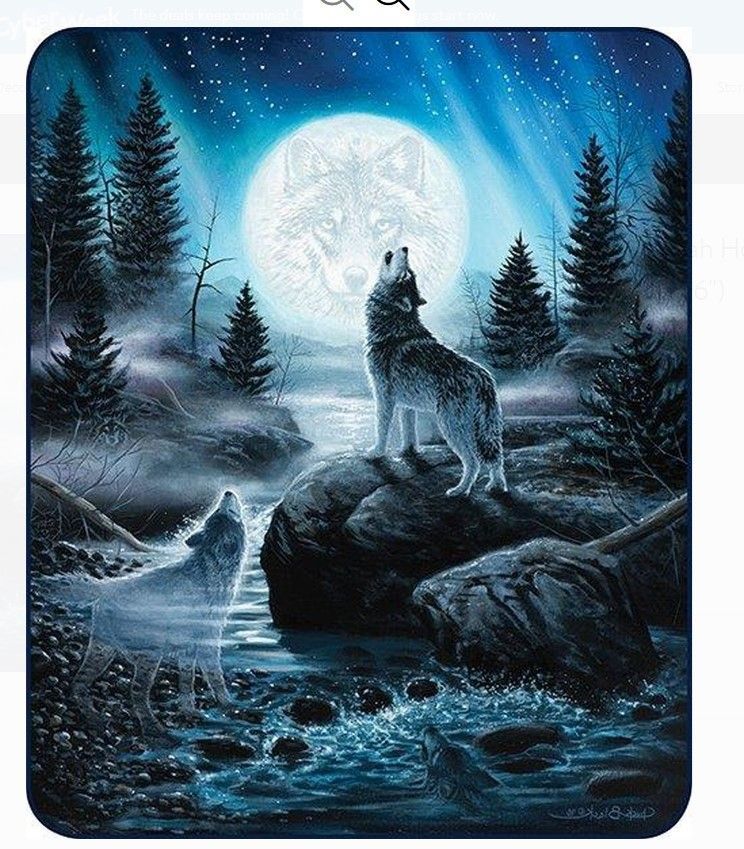 Wolf Instinct Sherpa Fleece Blanket