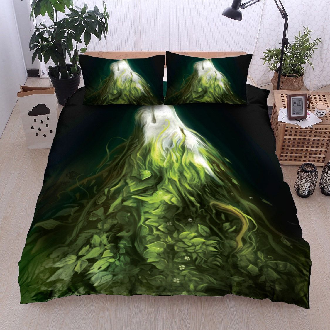 Wolf Leaves Bedding Set