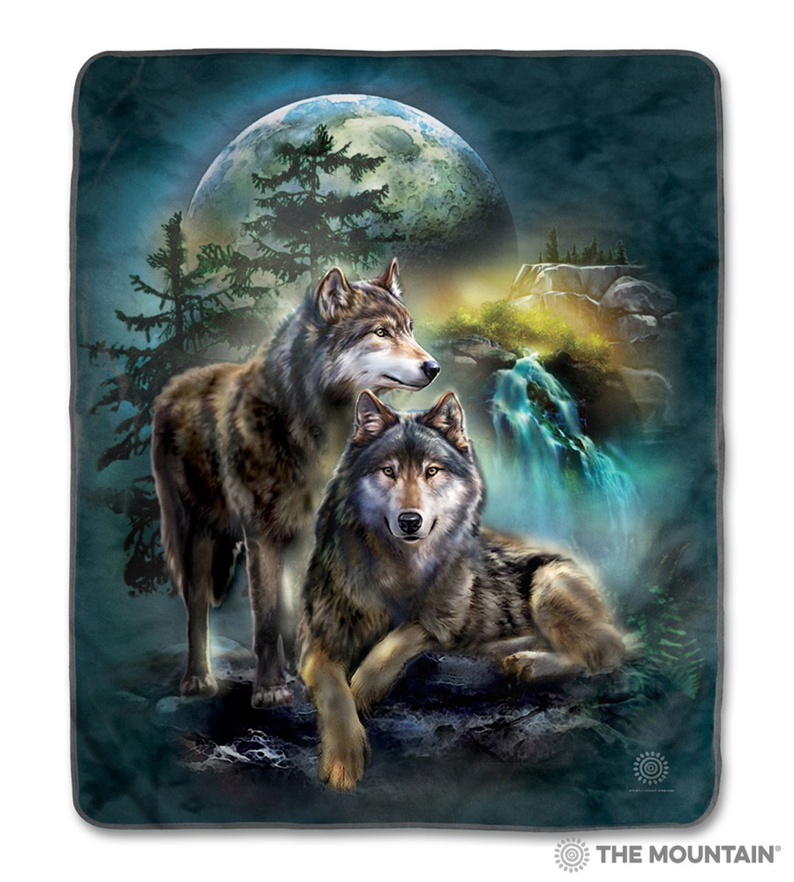 Wolf Lookout Sherpa Fleece Blanket