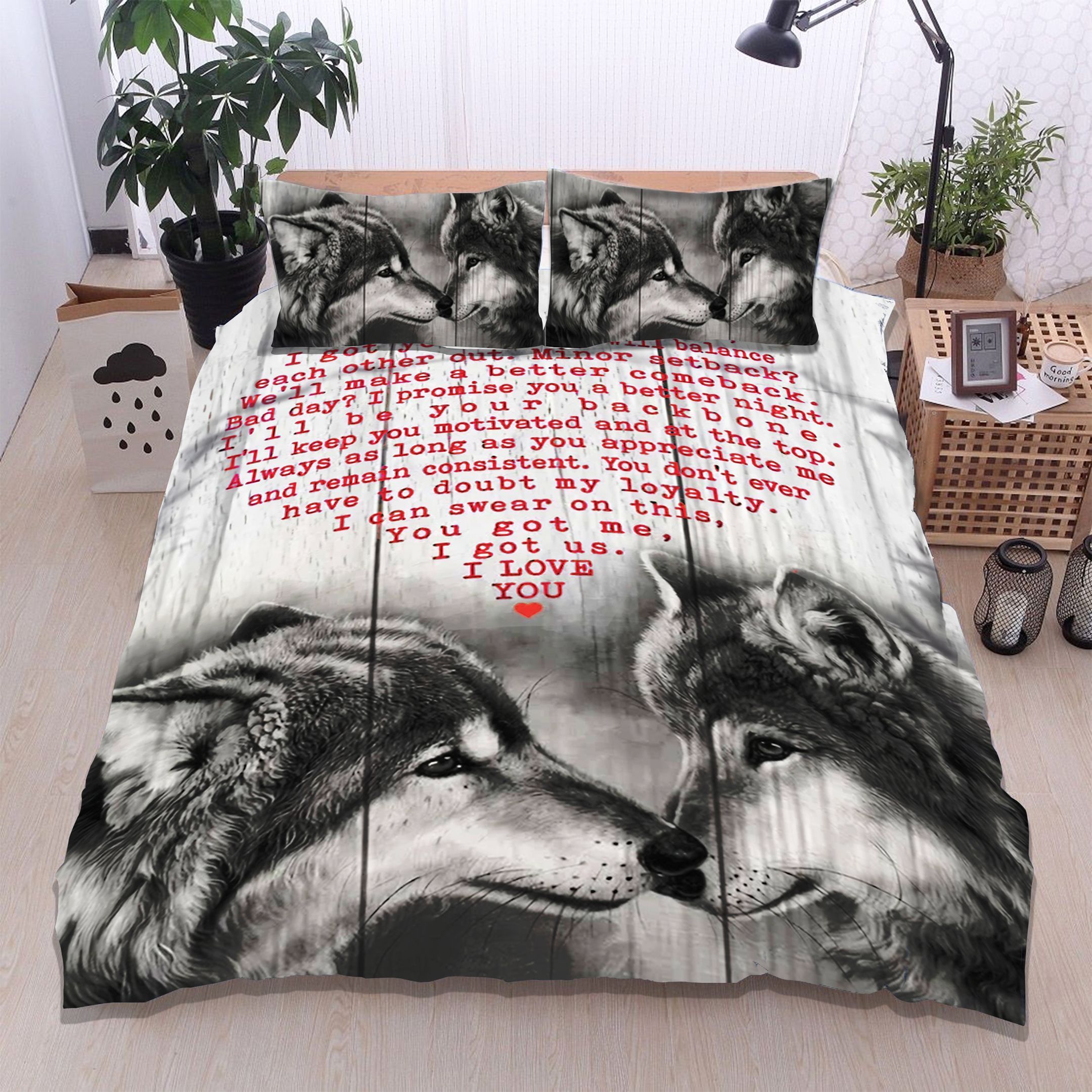 Wolf Love Bedding Set