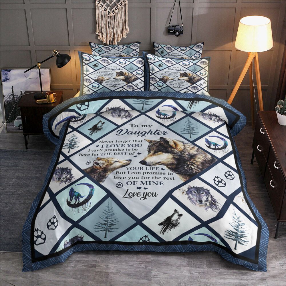 Wolf Love You Daughter Bedding Set