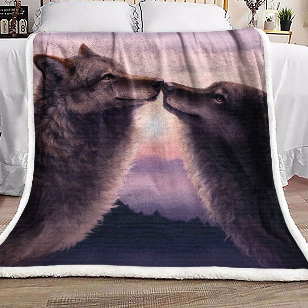 Wolf Lover Sherpa Fleece Blanket