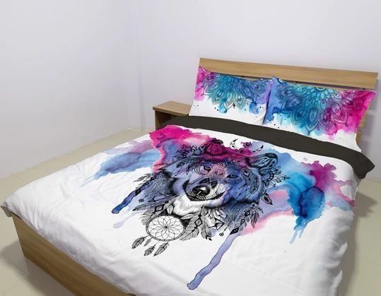 Wolf Mandala Bedding Set
