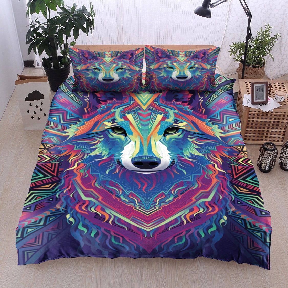 Wolf Mandala Bedding Set