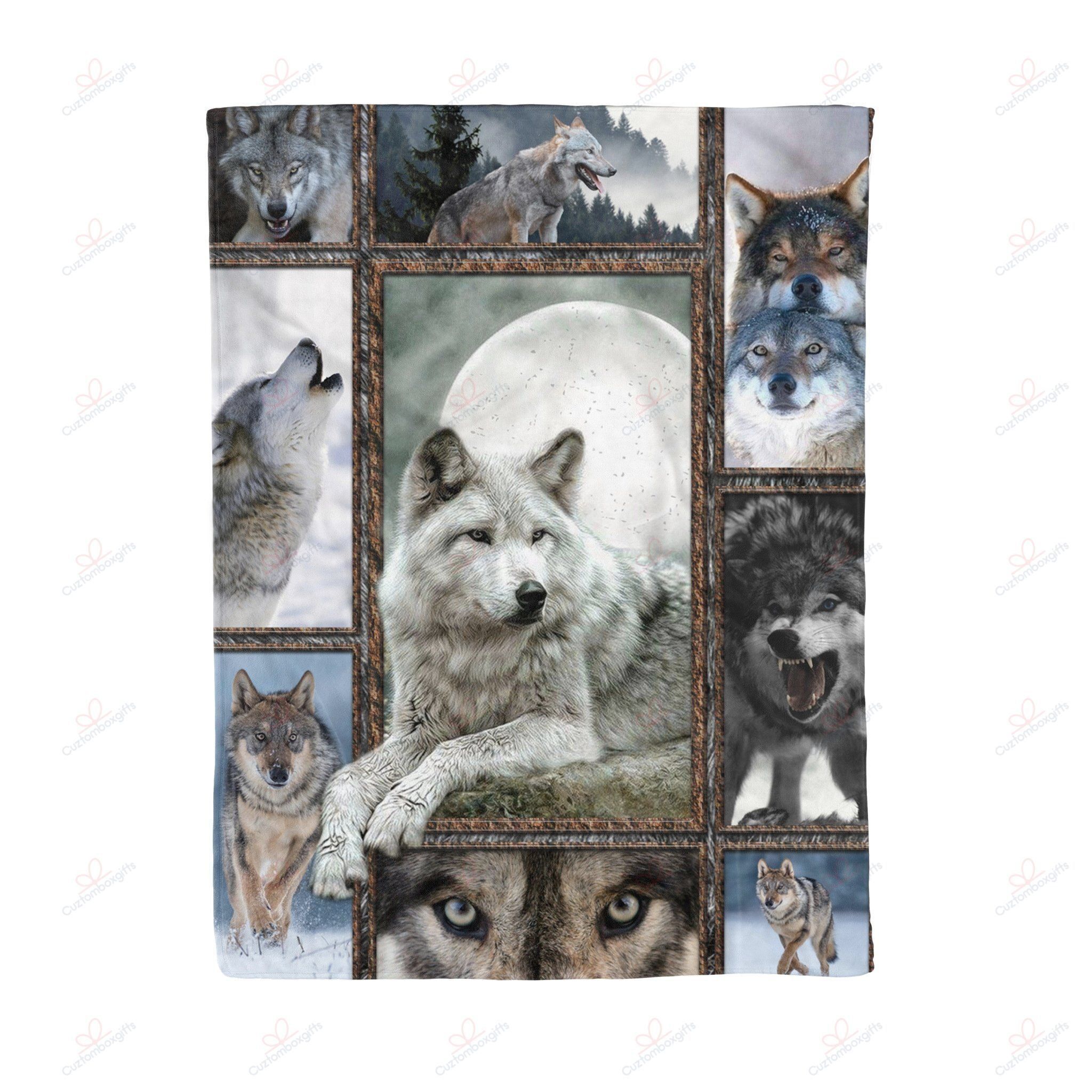 Wolf Fleece Blanket