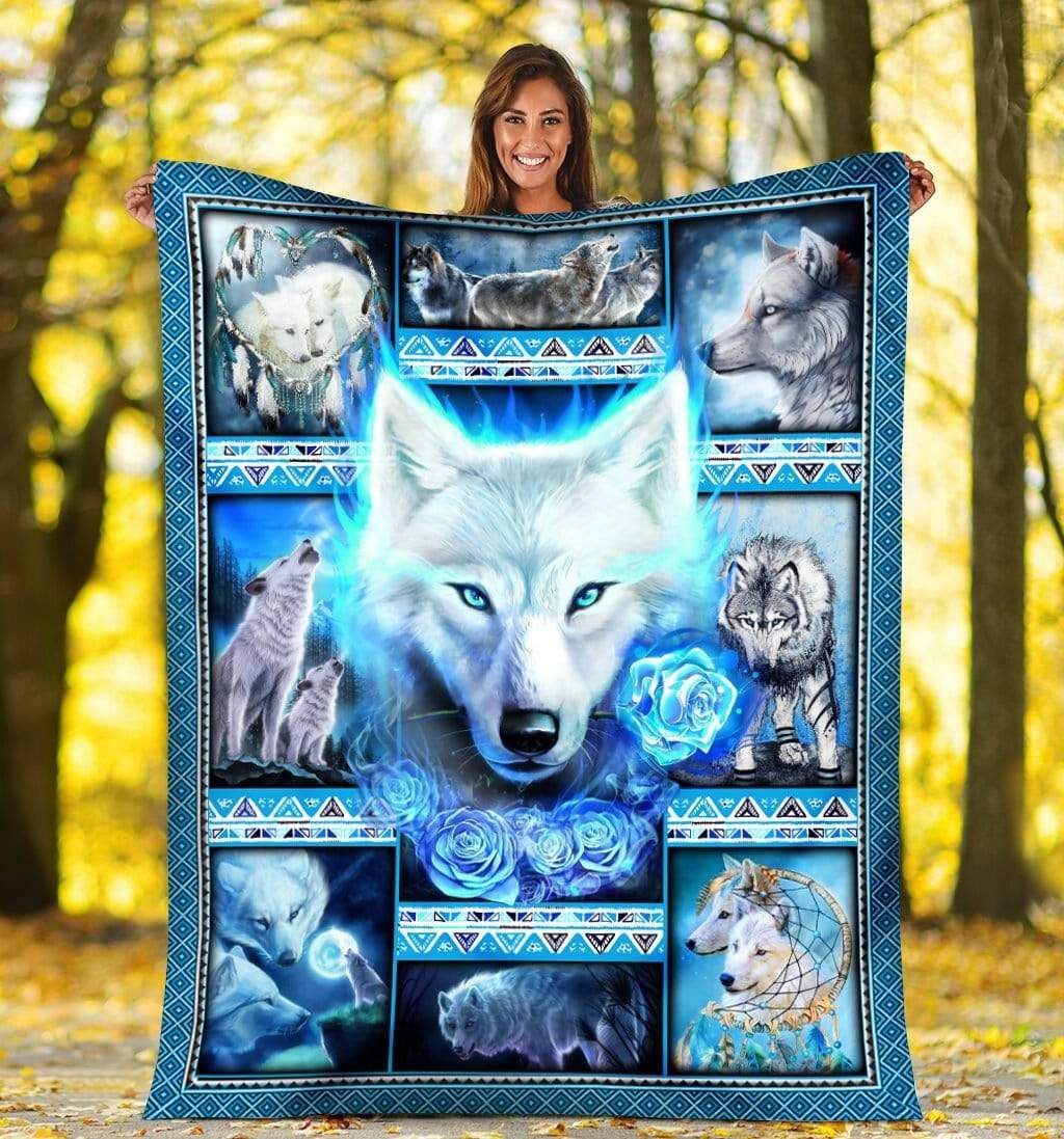 Wolf Fleece Blanket
