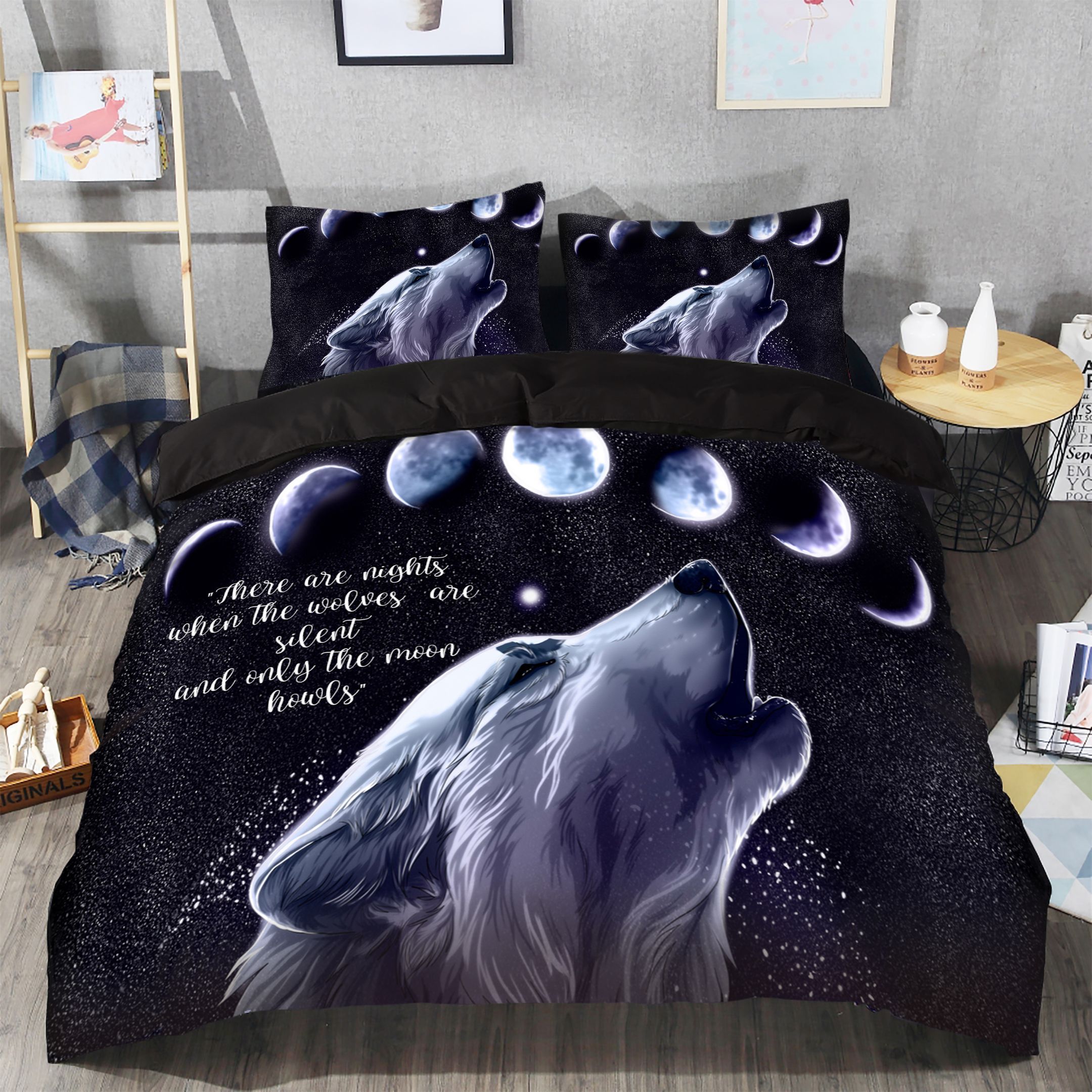 Wolf Moon Bedding Set