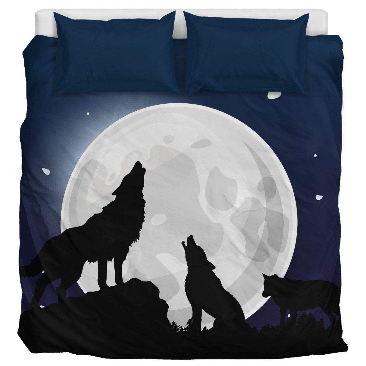 Wolf Moon Bedding Set