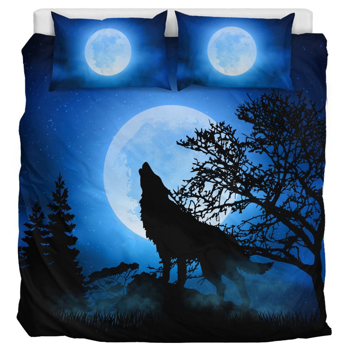 Wolf Moon Bedding Set