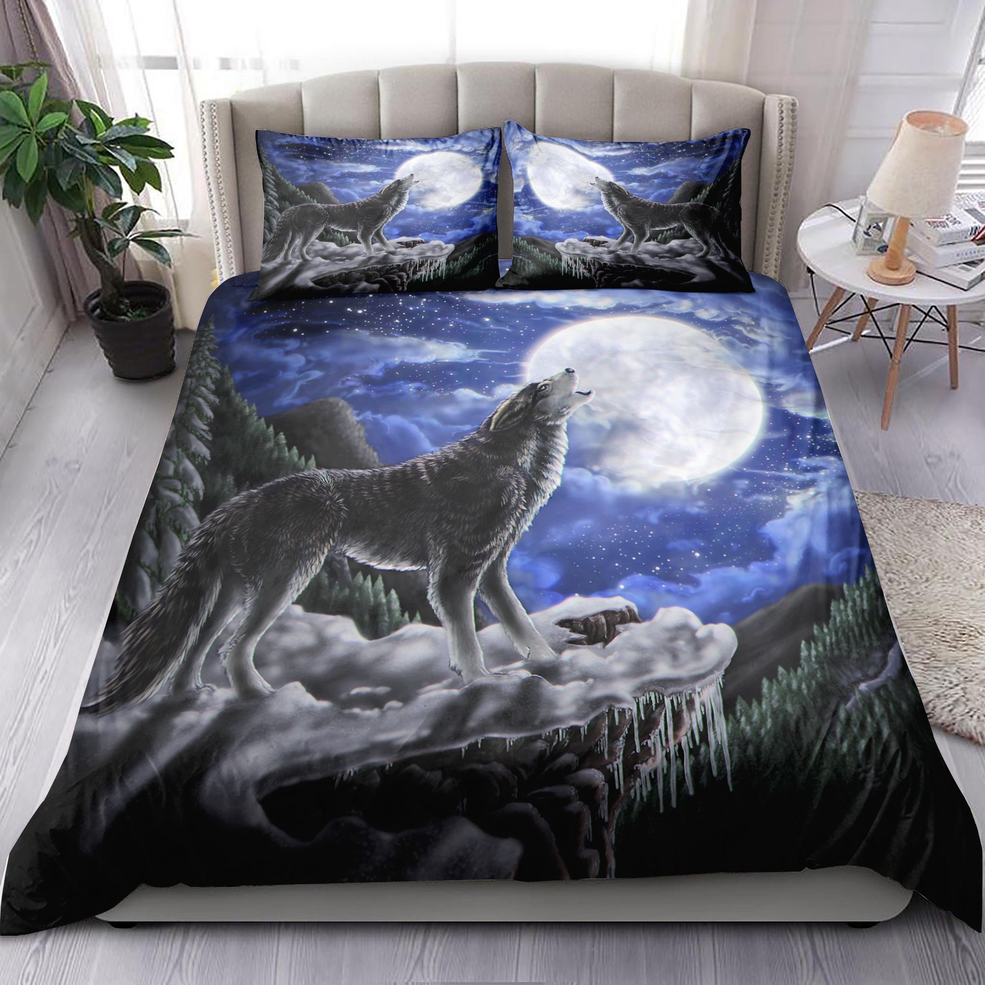 Wolf Moon Light Bedding Set