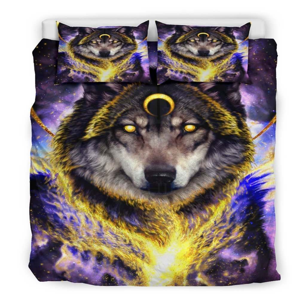Wolf Moon Native American Bedding Set