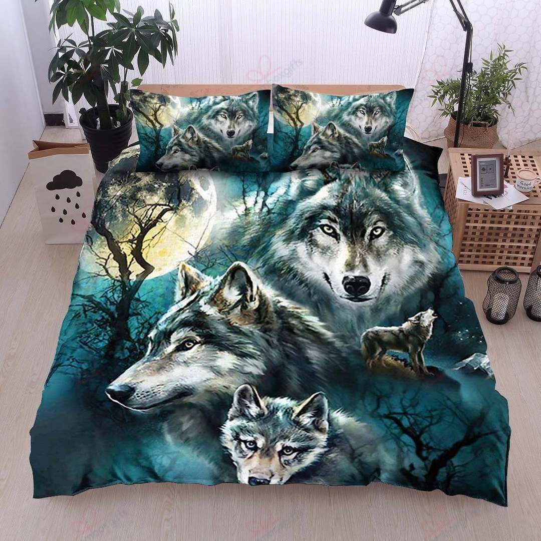 Wolf Moonlight Bedding Set