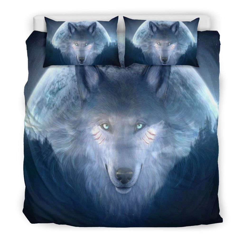 Wolf Mystery Mountain Bedding Set