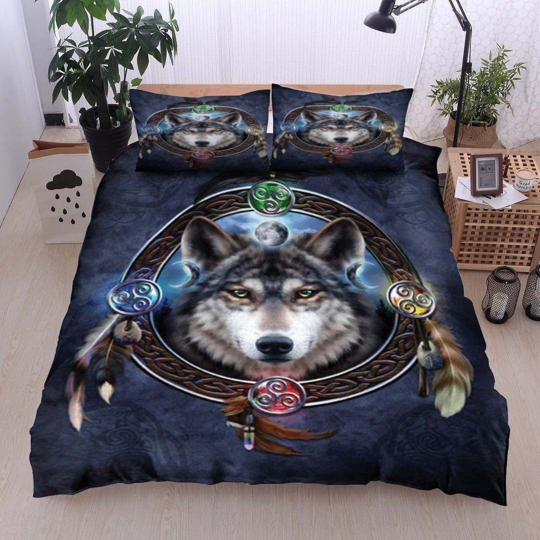 Wolf Native American Bedding Set