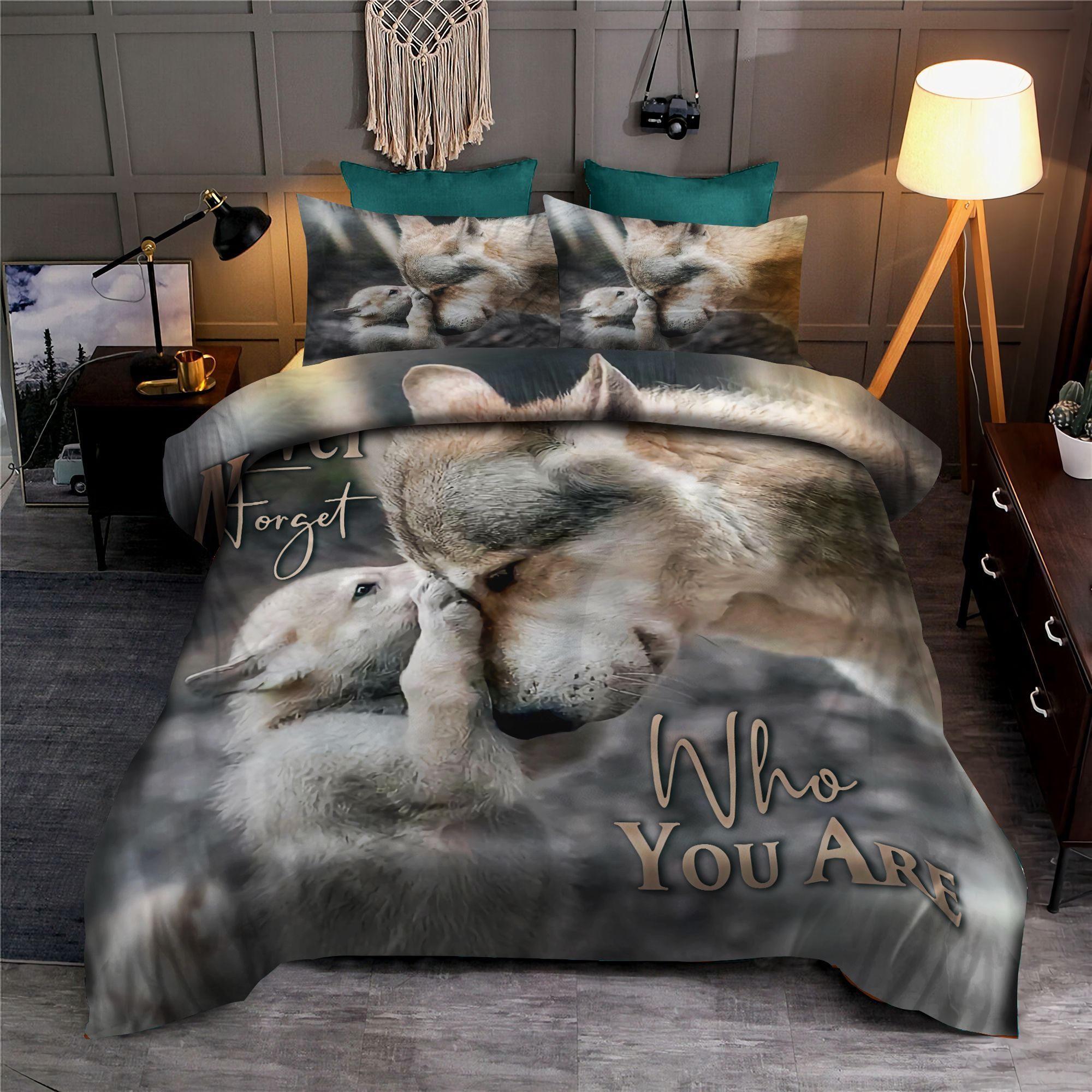 Wolf Never Forget Who You Are Bedding Set