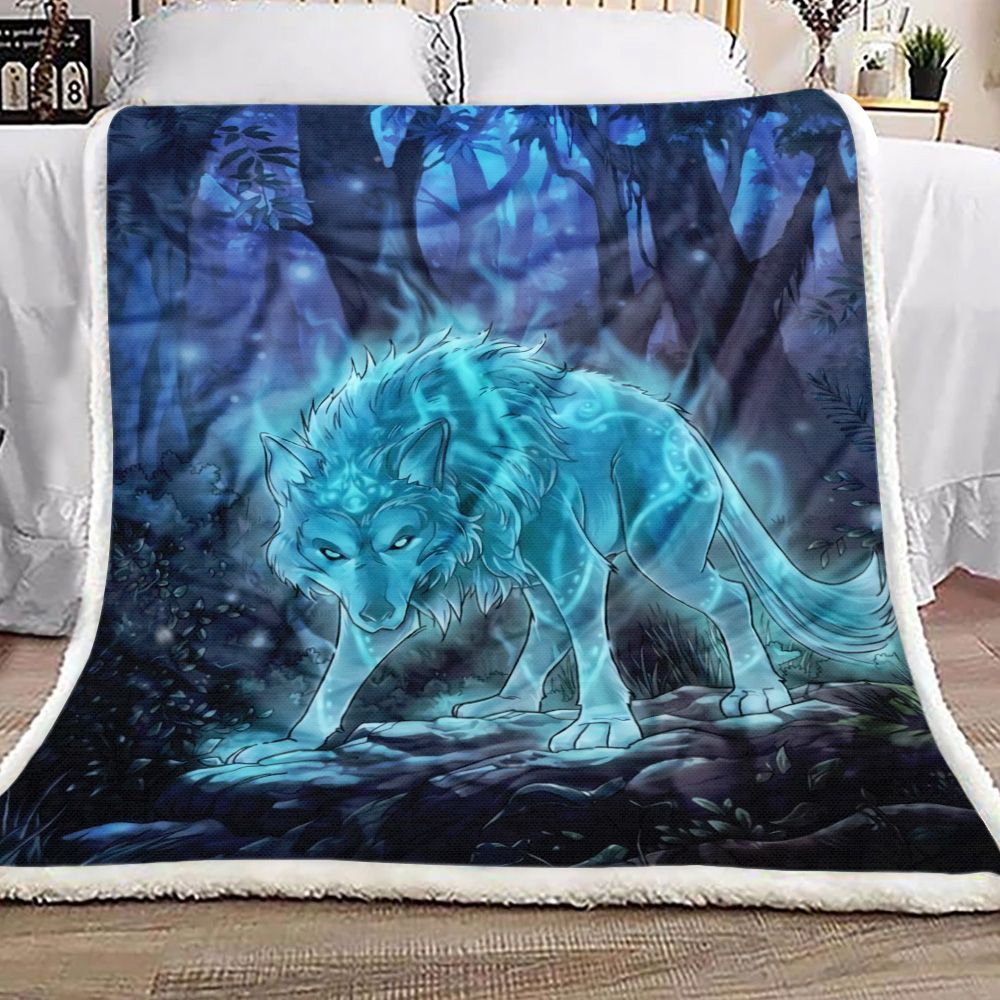 Wolf Fleece Blanket