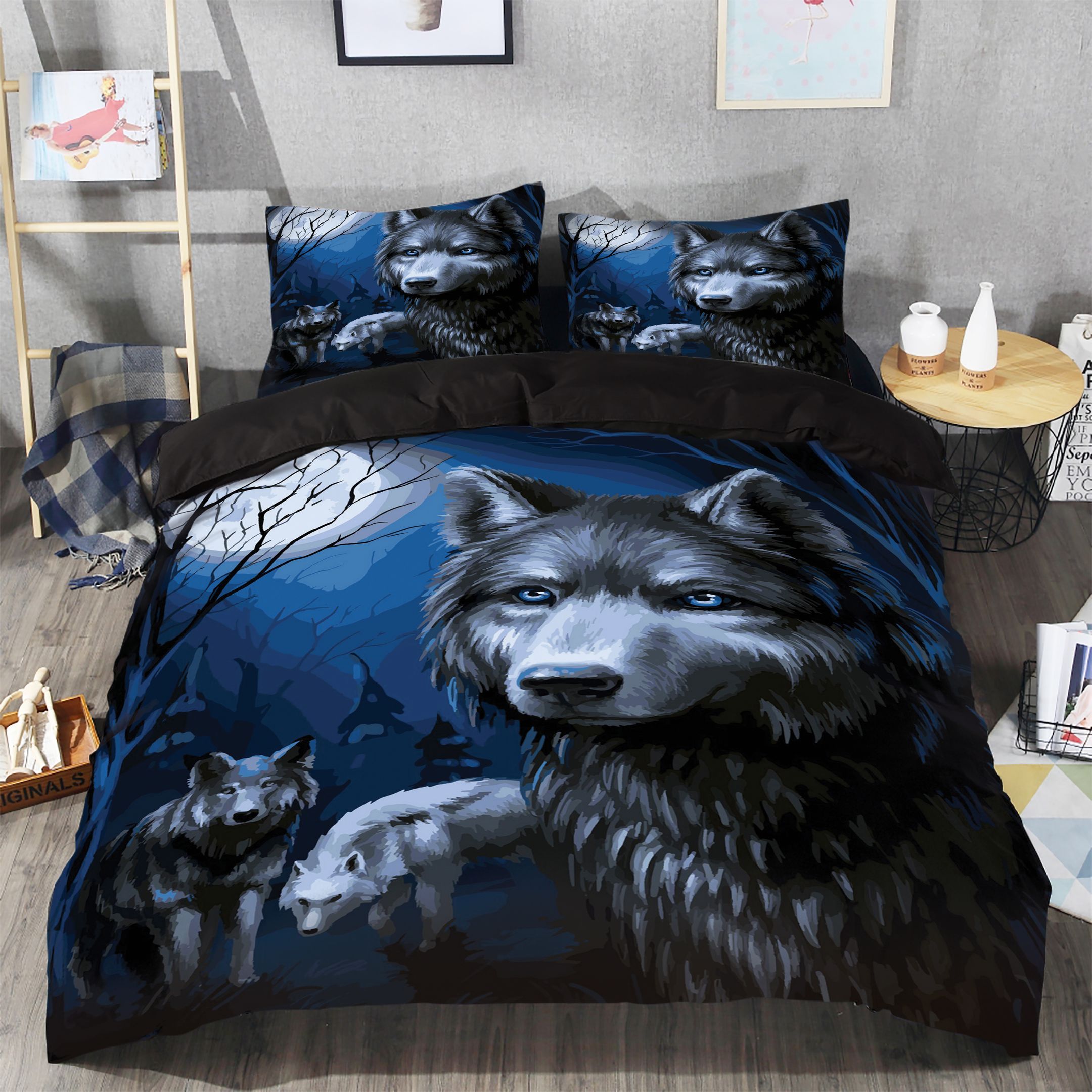 Wolf Night Bedding Set